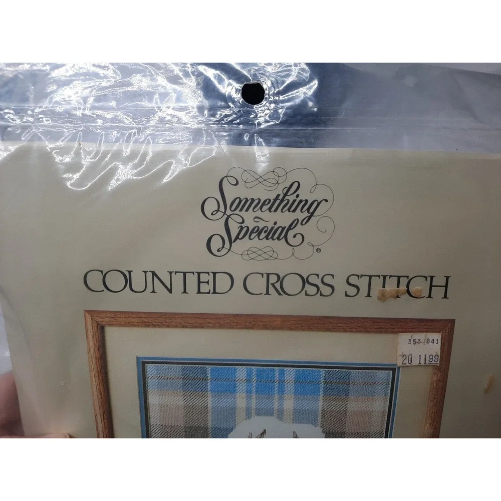 Something Special Counted Cross Stitch Kit Deer With Plaid Border Picture 50182